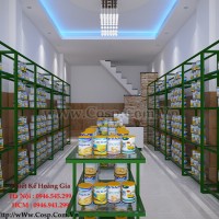 Thiết kế siêu thị sữa mini - Chị Phượng - Q.9 - TP. HCM